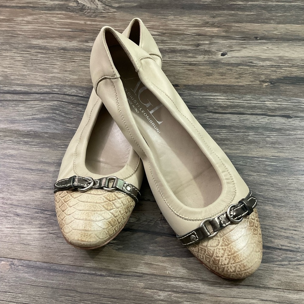 AGL Monika Cap Toe Ballet Flat Sz 41 / US 11
